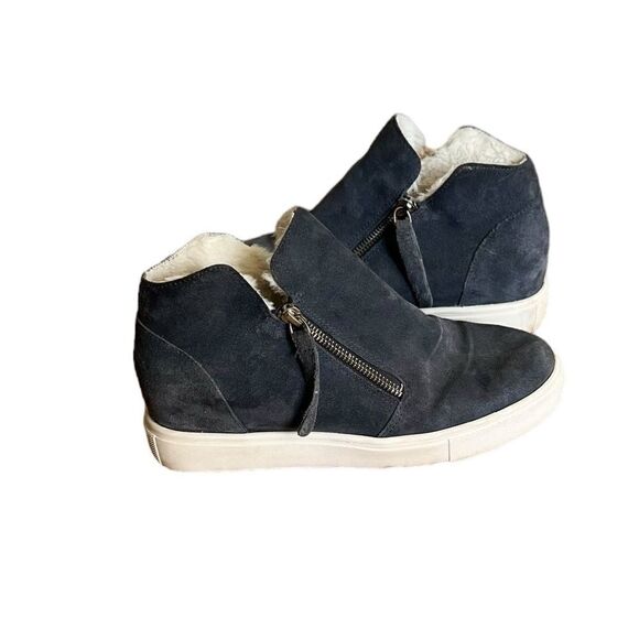 Steve Madden Caliber Faux Fur Wedge Shoe Gray Size 7.5 - Picture 3 of 7